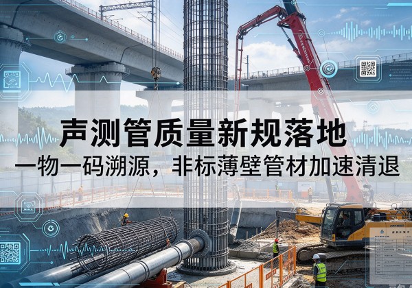 广宗声测管质量新规落地，一物一码溯源，非标薄壁管材加速清退