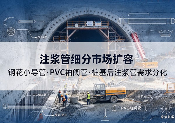 广宗注浆管细分市场扩容，隧道钢花小导管、PVC 袖阀管、桩基后注浆管需求分化